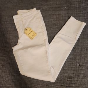 Mind Code Slit Knee white jeans